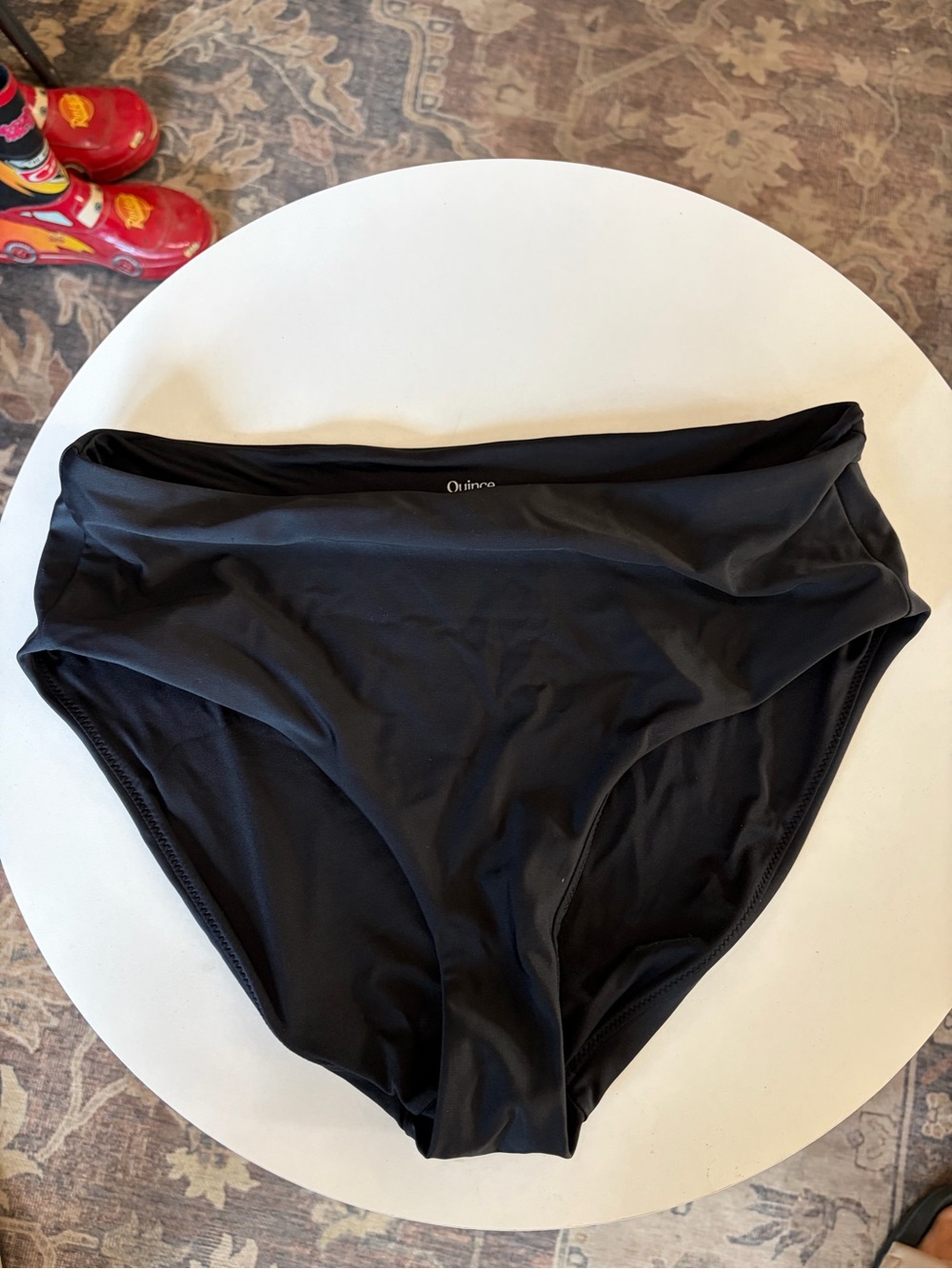 Quince Black High-Waist Swim Bottom